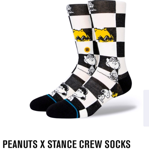 Stance Other - NWT Kid's Charlie Brown Peanuts Checked Stance Crew Socks
